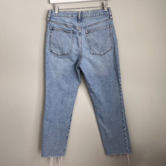 J. Crew Straight Leg Jean Size 28 High Waisted Light Denim - Picture 6 of 10